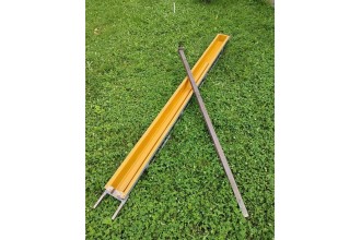 Форма(стеклопластик) столб для еврозабора (гладкий) на 1плиту